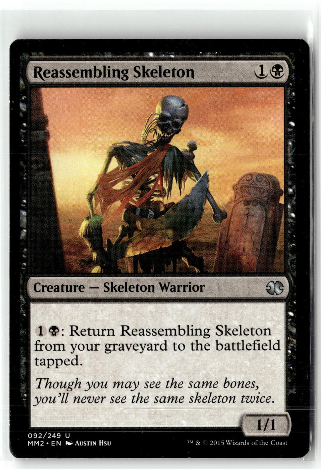 Reassembling Skeleton 92 Uncommon Modern Masters 2015 Magic: The Gathering NM