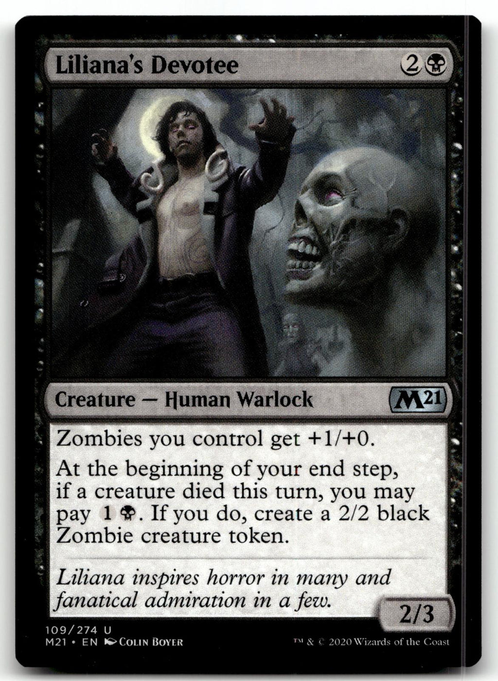 Liliana's Devotee 109 Uncommon Core Set 2021 Magic: The Gathering Near Mint