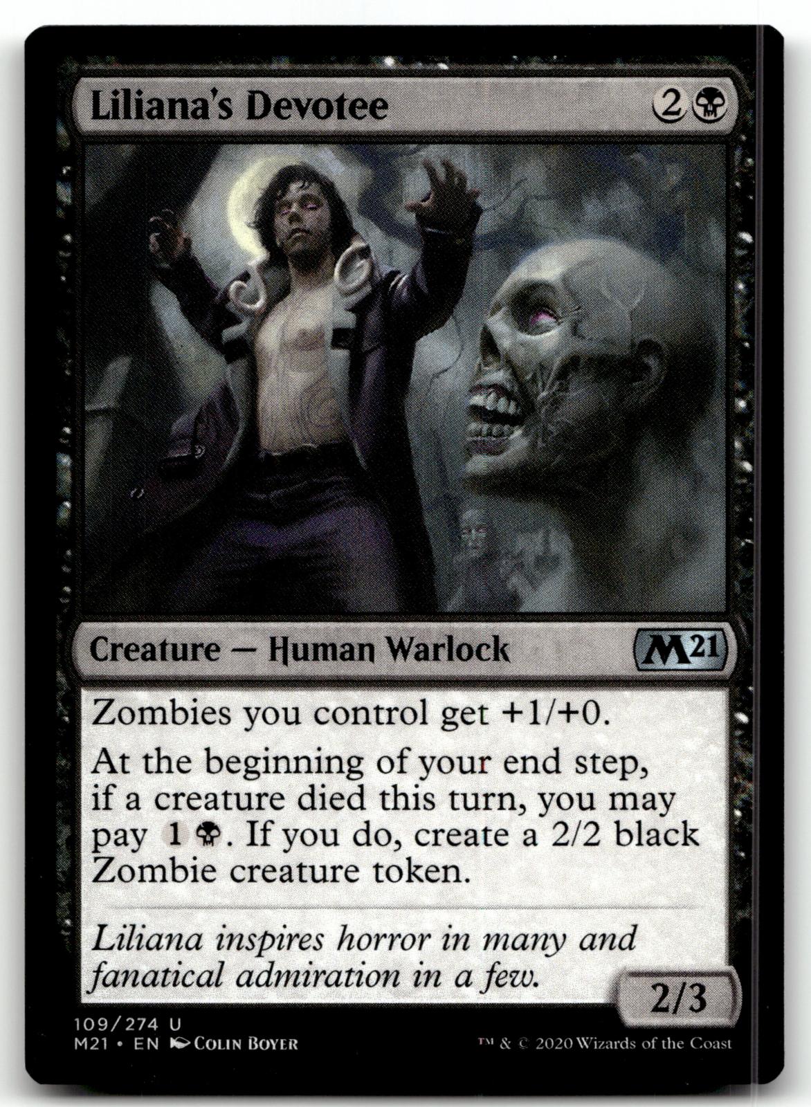 Liliana's Devotee 109 Uncommon Core Set 2021 Magic: The Gathering Near Mint
