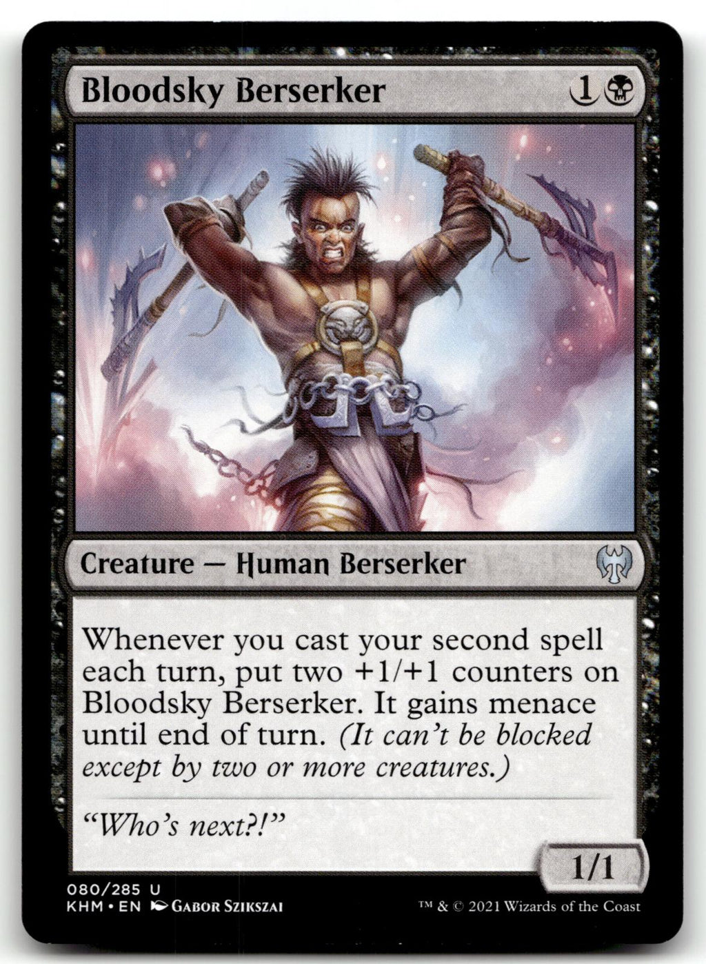 Bloodsky Berserker 80 Uncommon Kaldheim Magic: The Gathering Near Mint