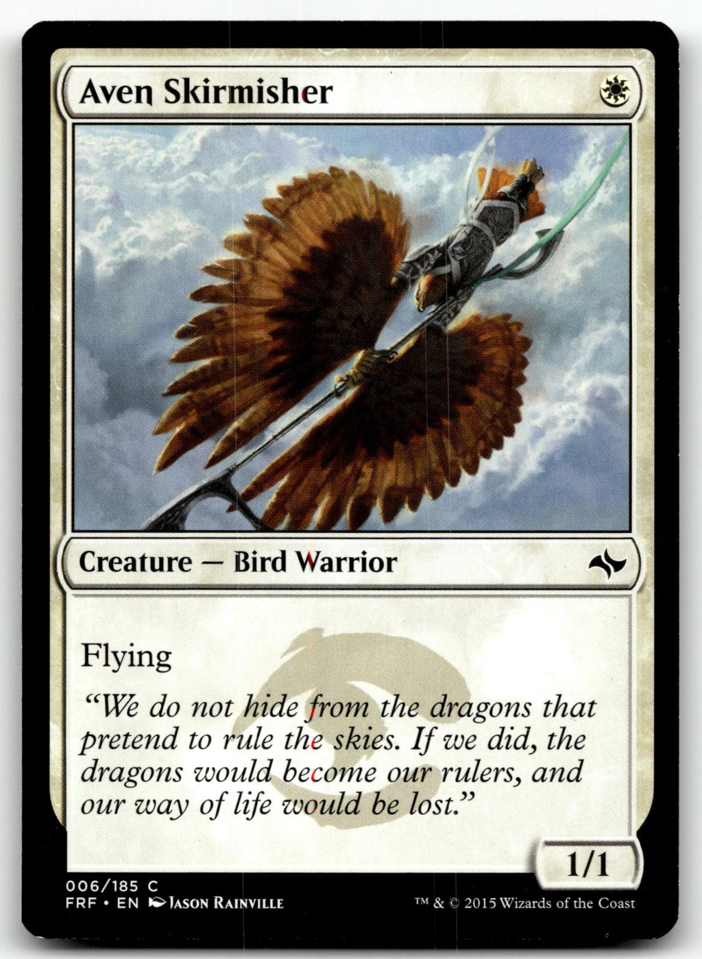 Aven Skirmisher 6 Common Fate Reforged Magic: The Gathering Near Mint