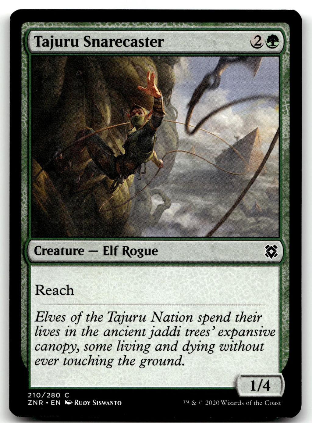 Tajuru Snarecaster 210 Common Zendikar Rising Magic: The Gathering Near Mint