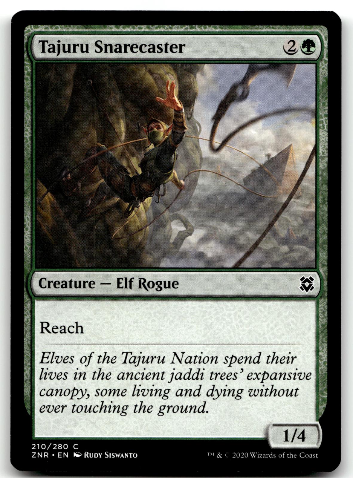 Tajuru Snarecaster 210 Common Zendikar Rising Magic: The Gathering Near Mint