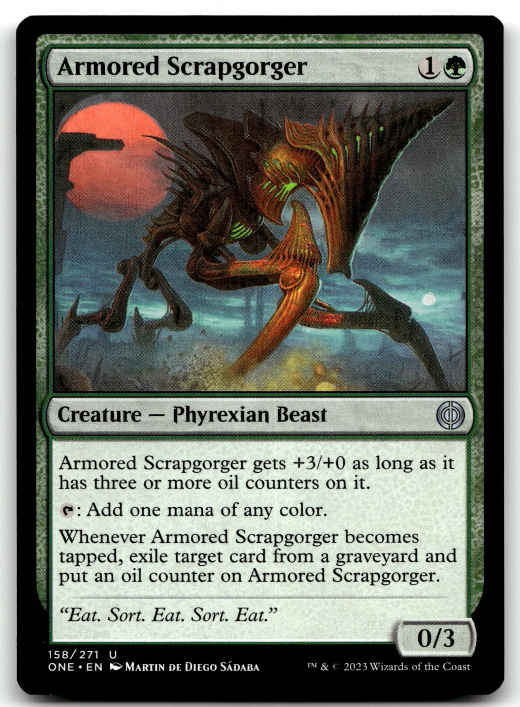 Armored Scrapgorger 158 Phyrexia: All Will Be One Magic: The Gathering NM