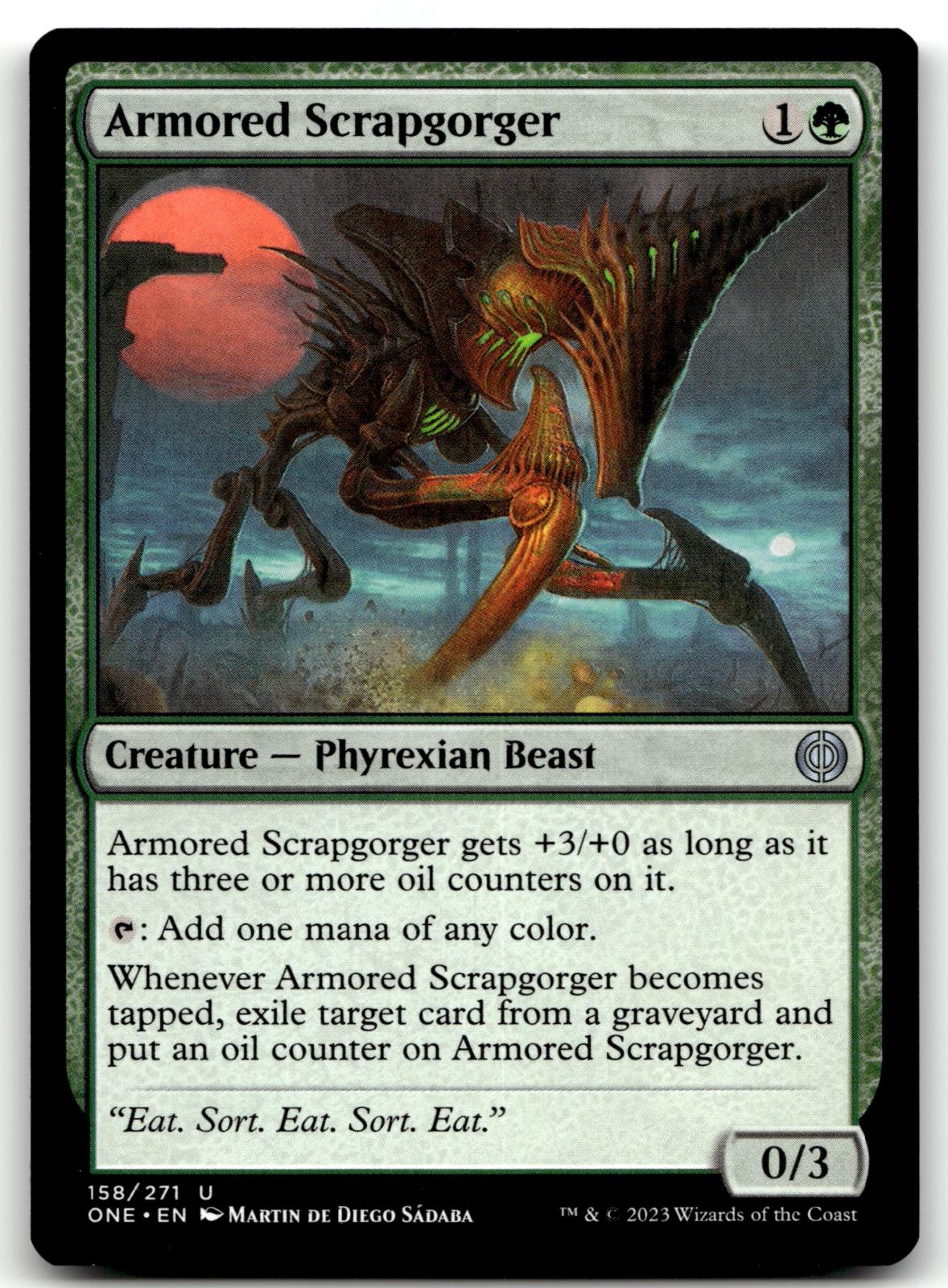 Armored Scrapgorger 158 Phyrexia: All Will Be One Magic: The Gathering NM