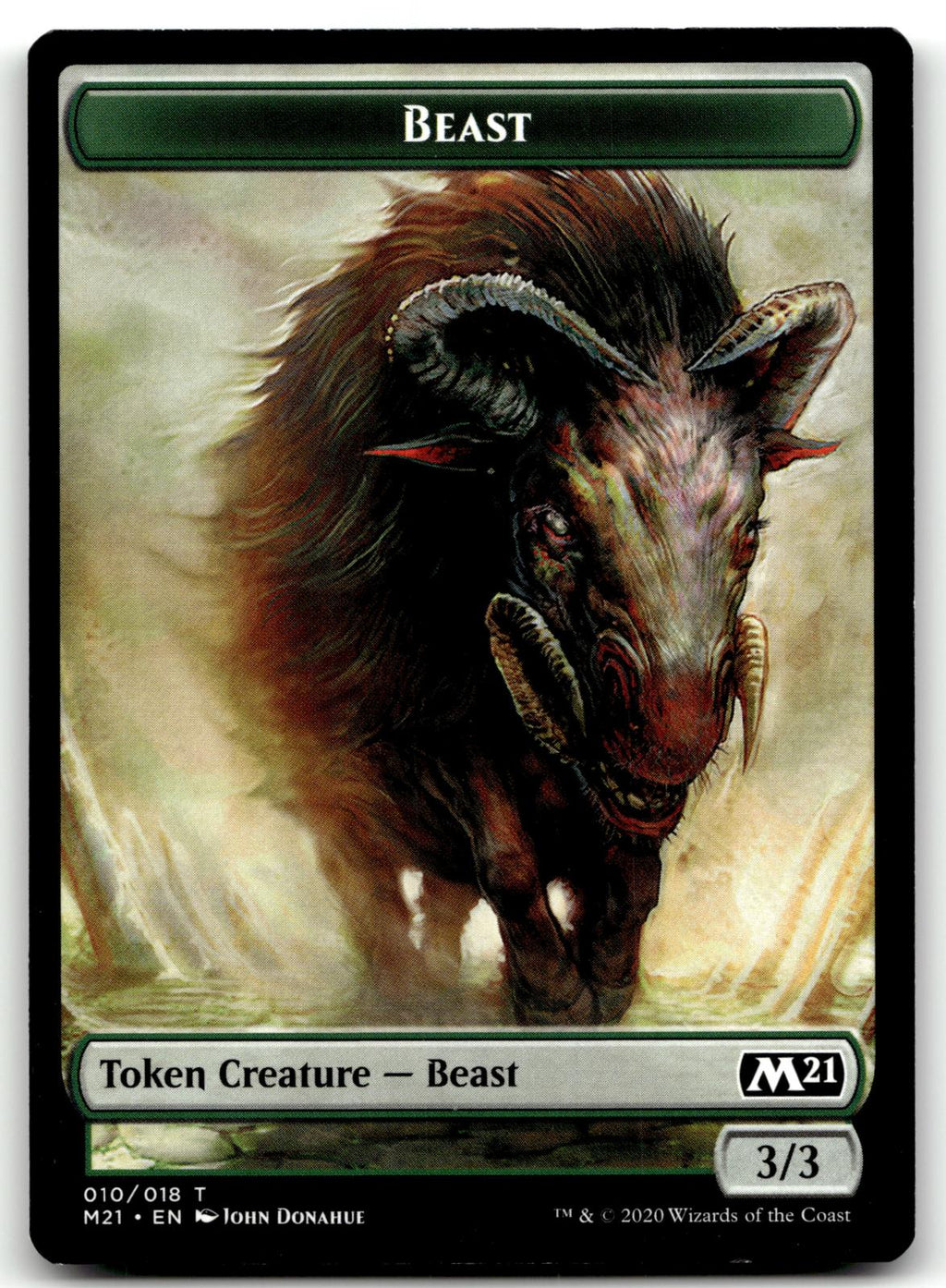 Beast Token 10 Token Core Set 2021 Magic: The Gathering Near Mint