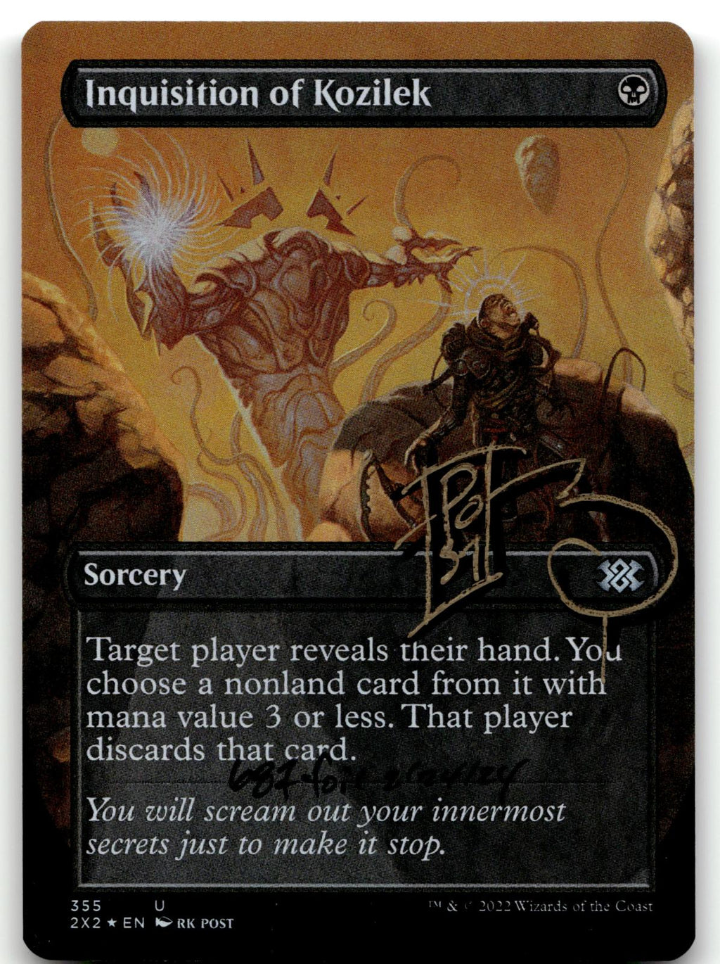 Inquisition of Kozilek (Borderless) 355 Double Masters 2022 Magic: The Gathering Foil NM