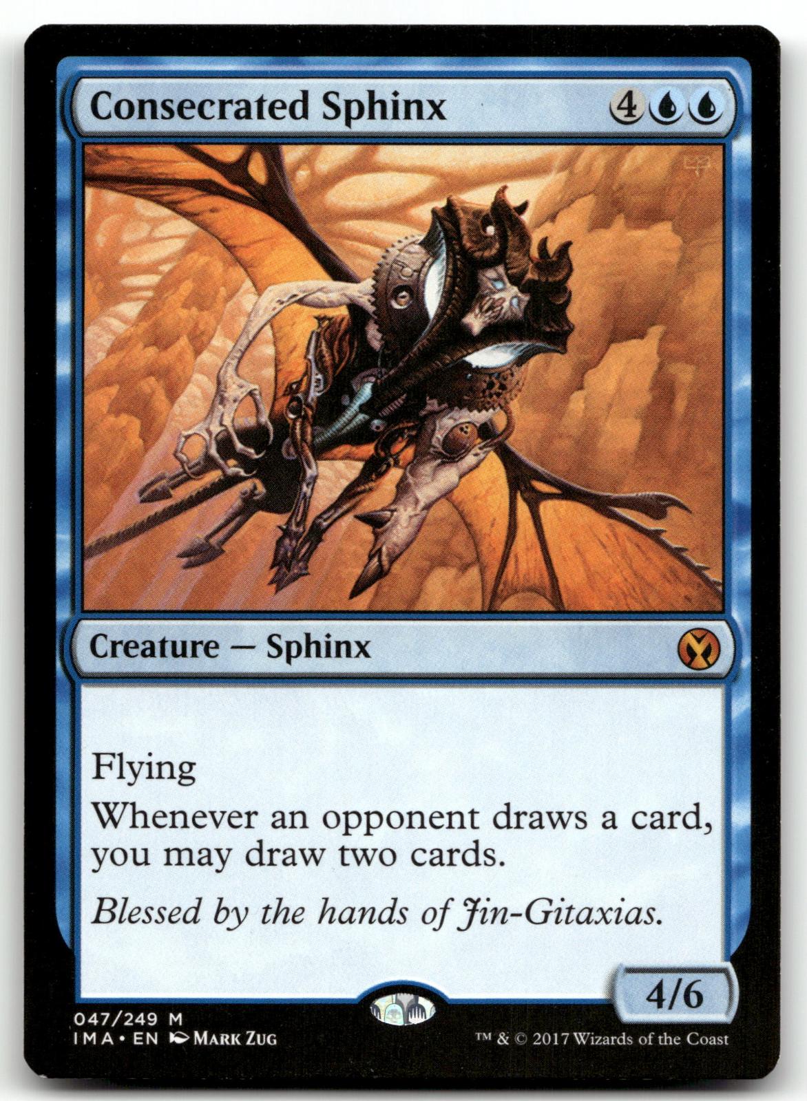 Consecrated Sphinx 47 Mythic Iconic Masters Magic: The Gathering Near Mint