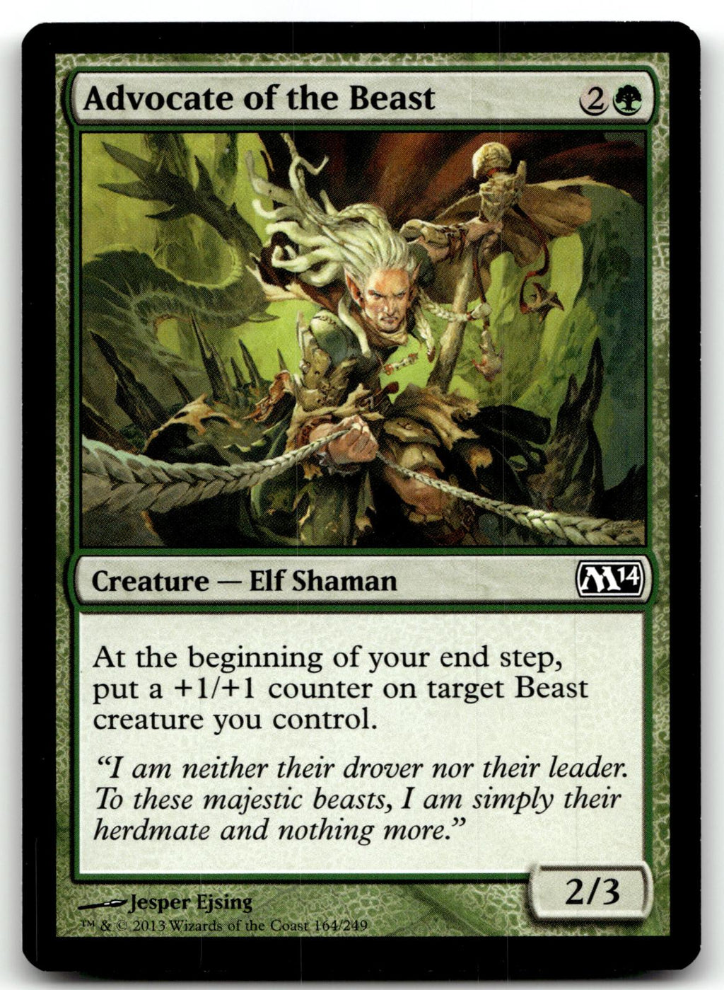 Advocate of the Beast 164 Common Magic 2014 (M14) Magic: The Gathering Near Mint