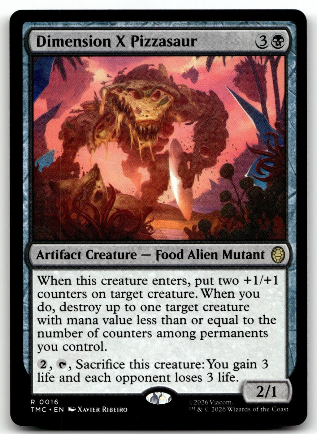 Dimension X Pizzasaur 16 Commander: Teenage Mutant Ninja Turtles 