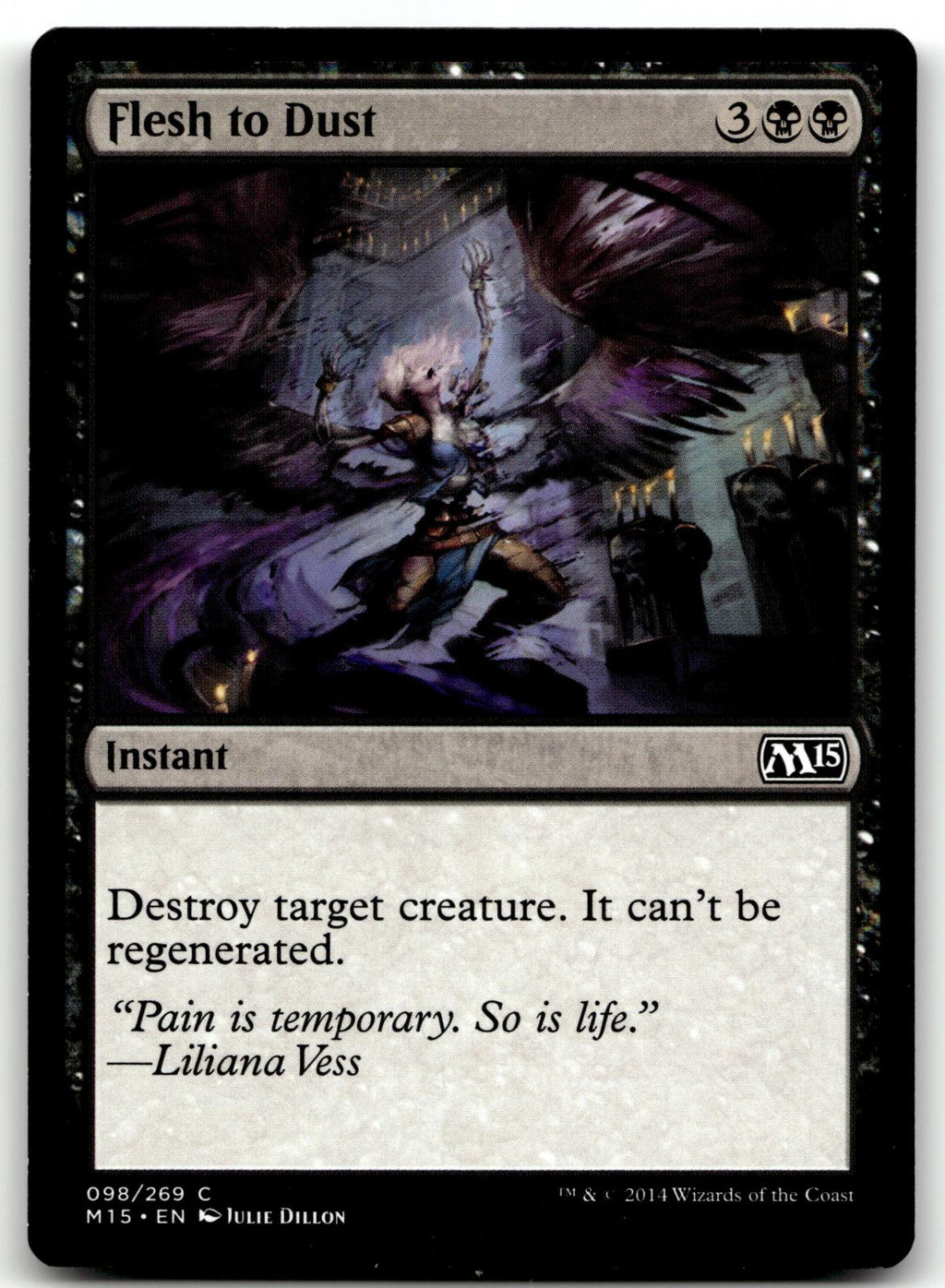 Flesh to Dust 98 Common Magic 2015 (M15) Magic: The Gathering Near Mint