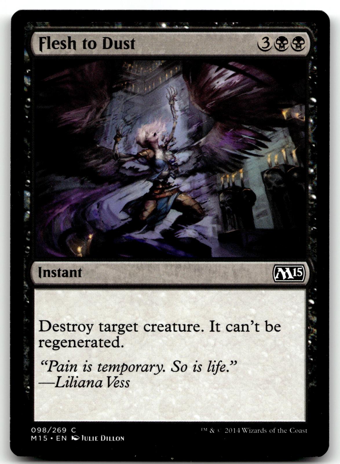 Flesh to Dust 98 Common Magic 2015 (M15) Magic: The Gathering Near Mint
