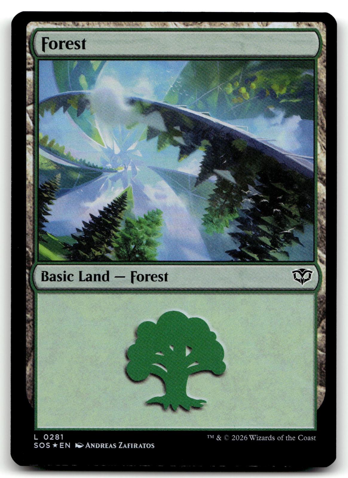 Forest (0281) 281 Land Secrets of Strixhaven Magic: The Gathering Near Mint