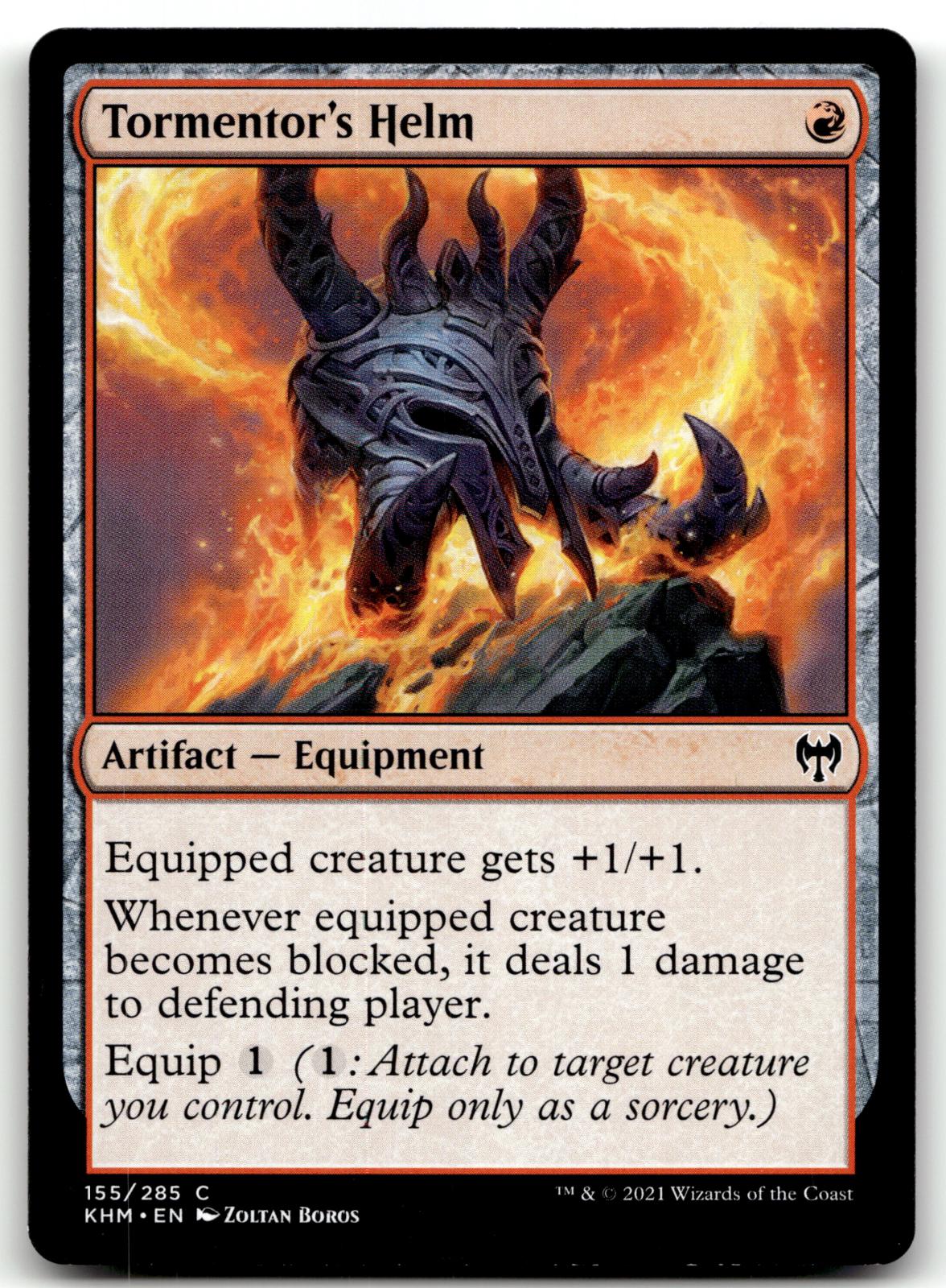 Tormentor's Helm 155 Common Kaldheim Magic: The Gathering Near Mint