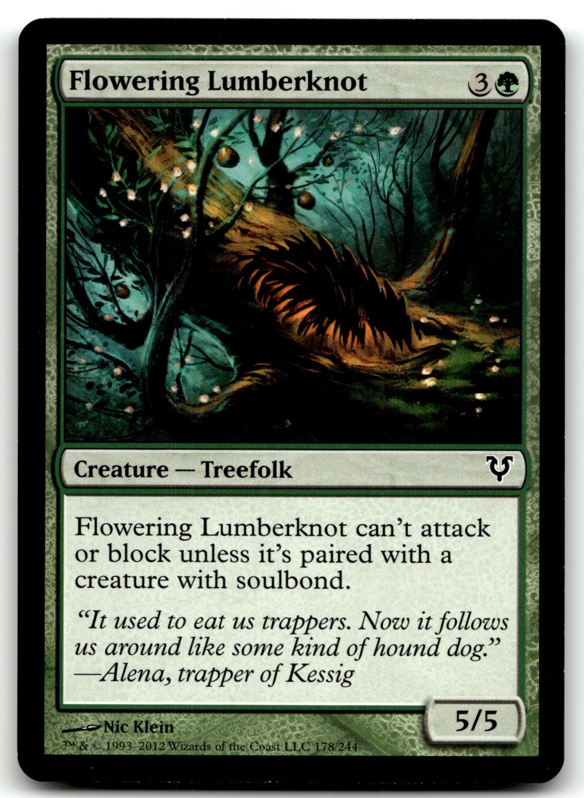 Flowering Lumberknot 178 Common Avacyn Restored Magic: The Gathering Near Mint