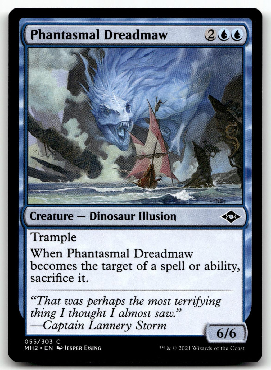 Phantasmal Dreadmaw 55 Common Modern Horizons 2 Magic: The Gathering Near Mint