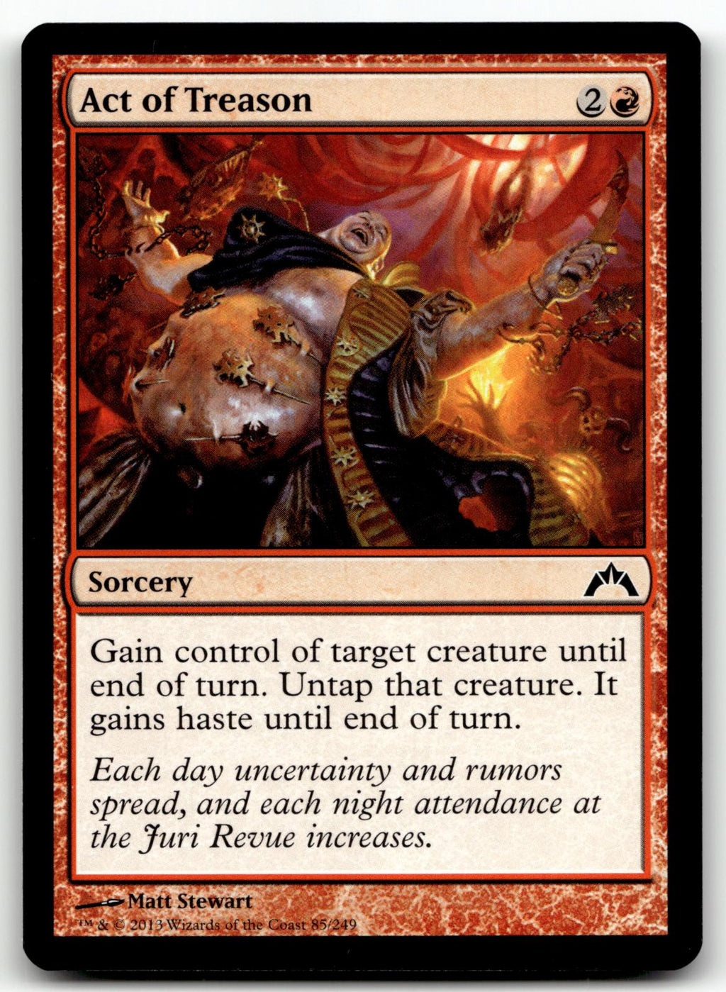 Act of Treason 85 Common Gatecrash Magic: The Gathering Near Mint