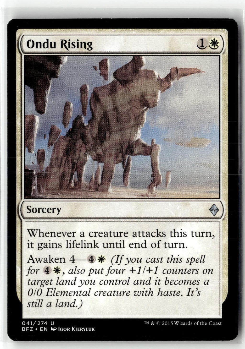 Ondu Rising 41 Uncommon Battle for Zendikar Magic: The Gathering Near Mint