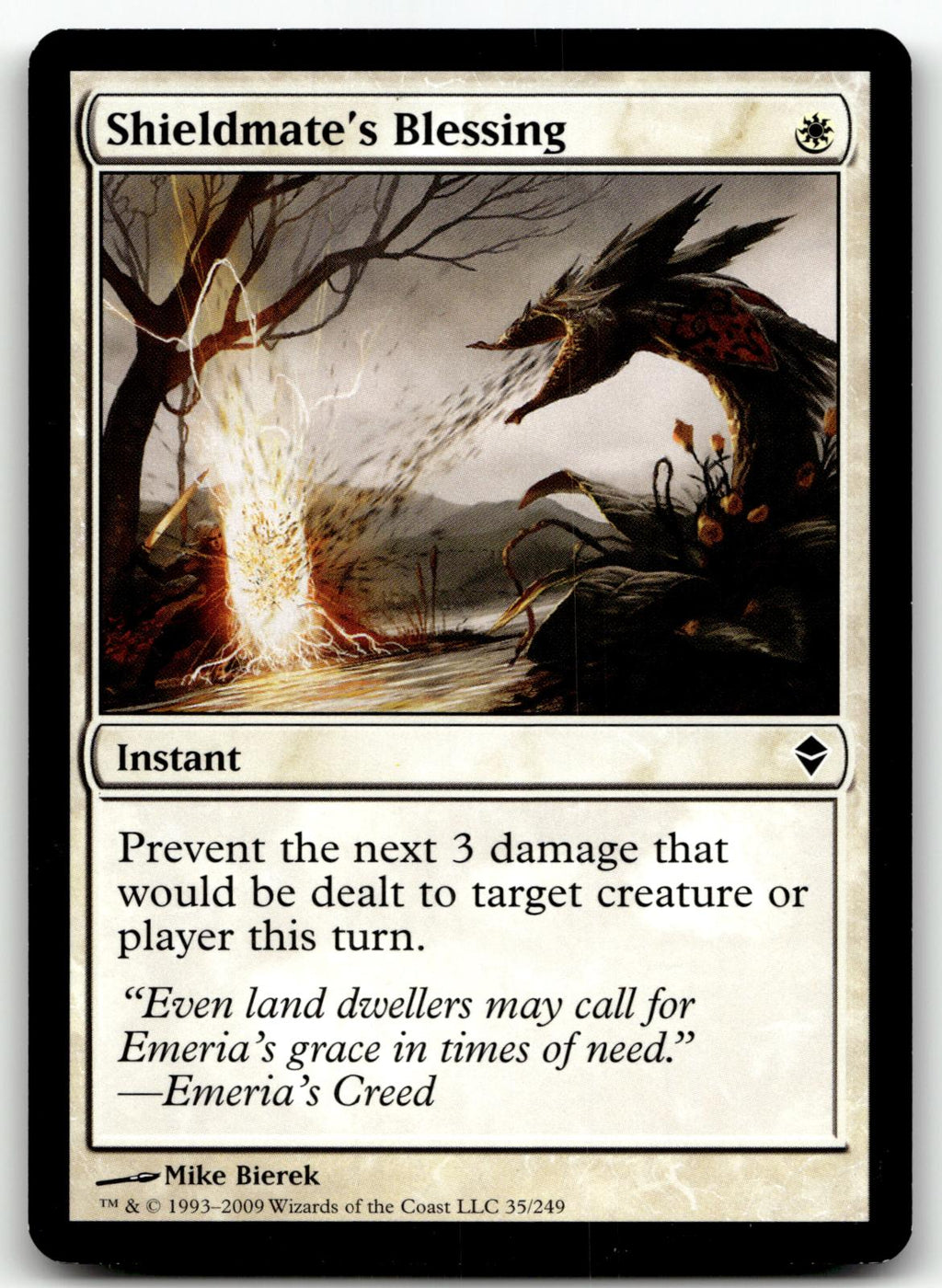 Shieldmate's Blessing 35 Common Zendikar Magic: The Gathering Near Mint
