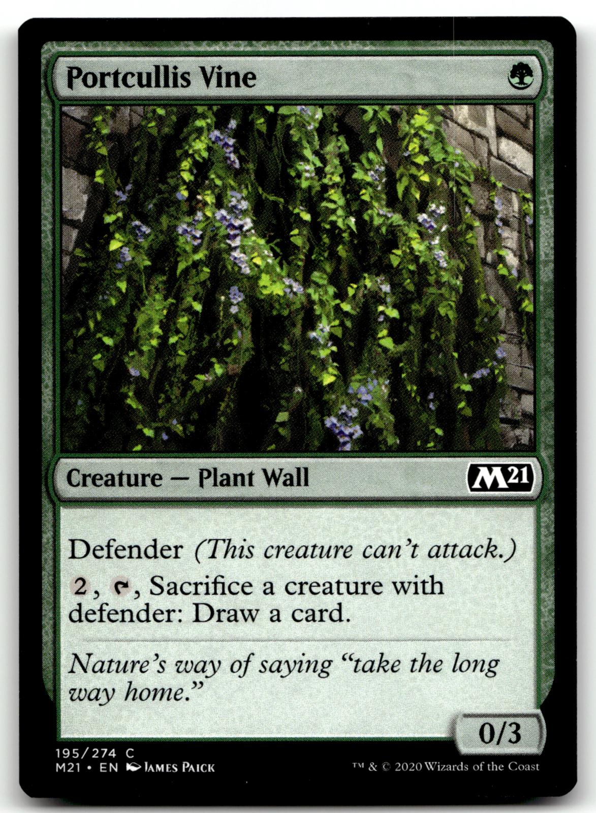 Portcullis Vine 195 Common Core Set 2021 Magic: The Gathering Near Mint
