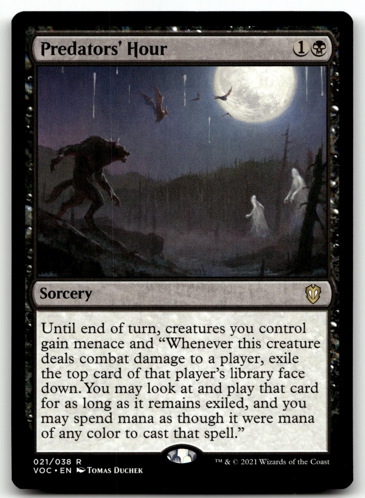 Predators' Hour 21 Commander: Innistrad: Crimson Vow Magic: The Gathering NM