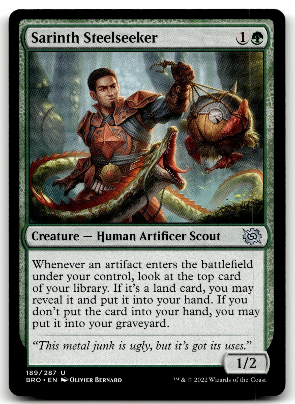 Sarinth Steelseeker 189 Uncommon The Brothers' War Magic: The Gathering NM