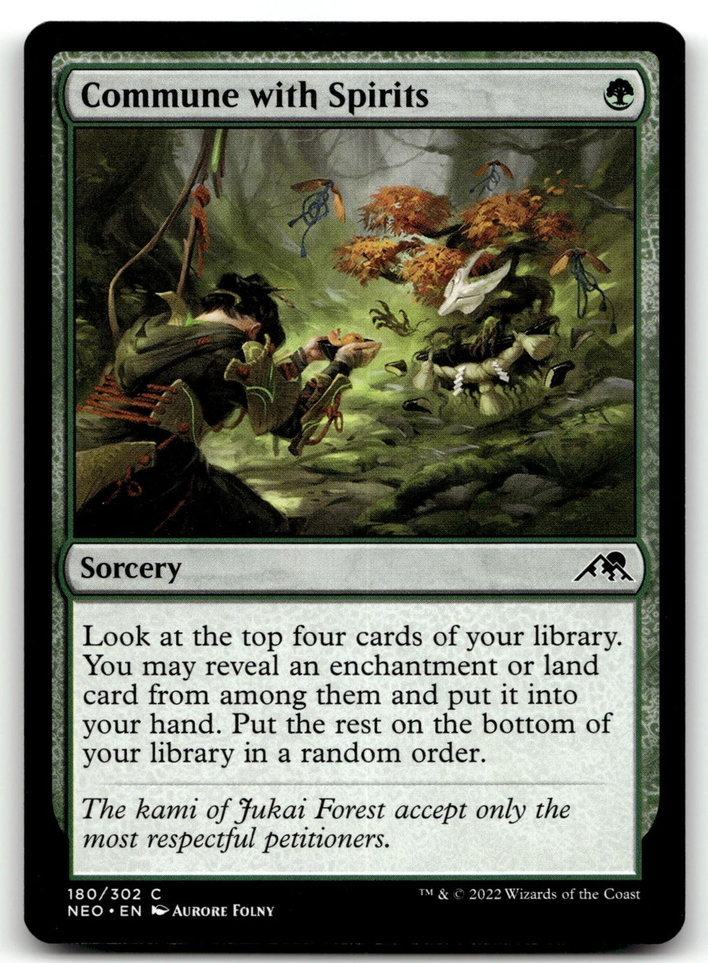 Commune with Spirits 180 Common Kamigawa: Neon Dynasty Magic: The Gathering NM