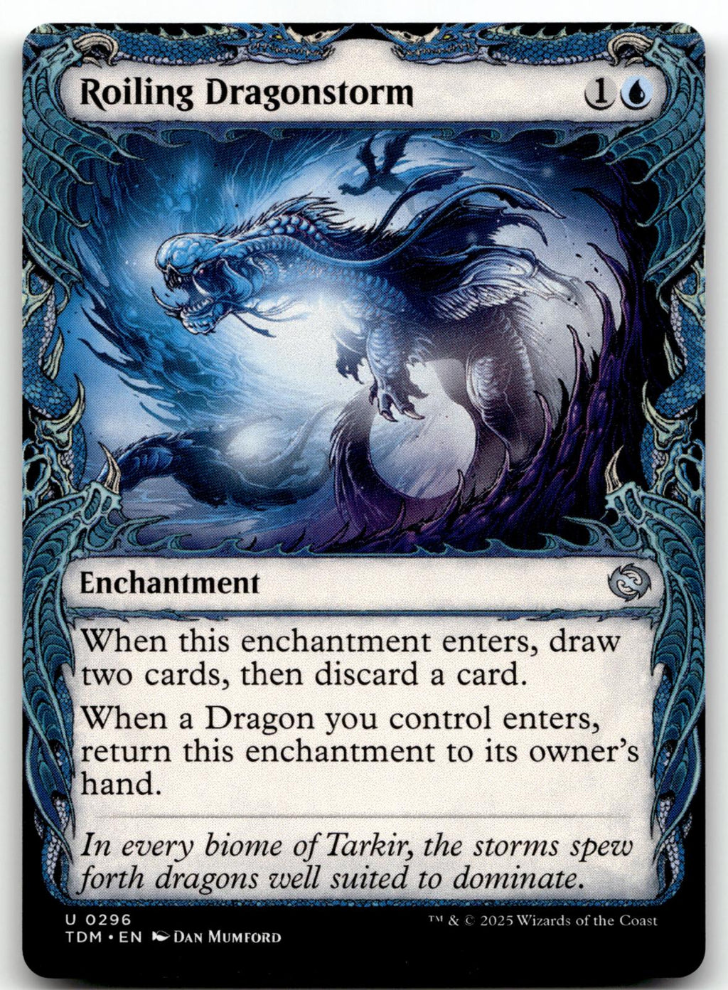 Roiling Dragonstorm (Showcase) 296 Tarkir: Dragonstorm Magic: The Gathering NM