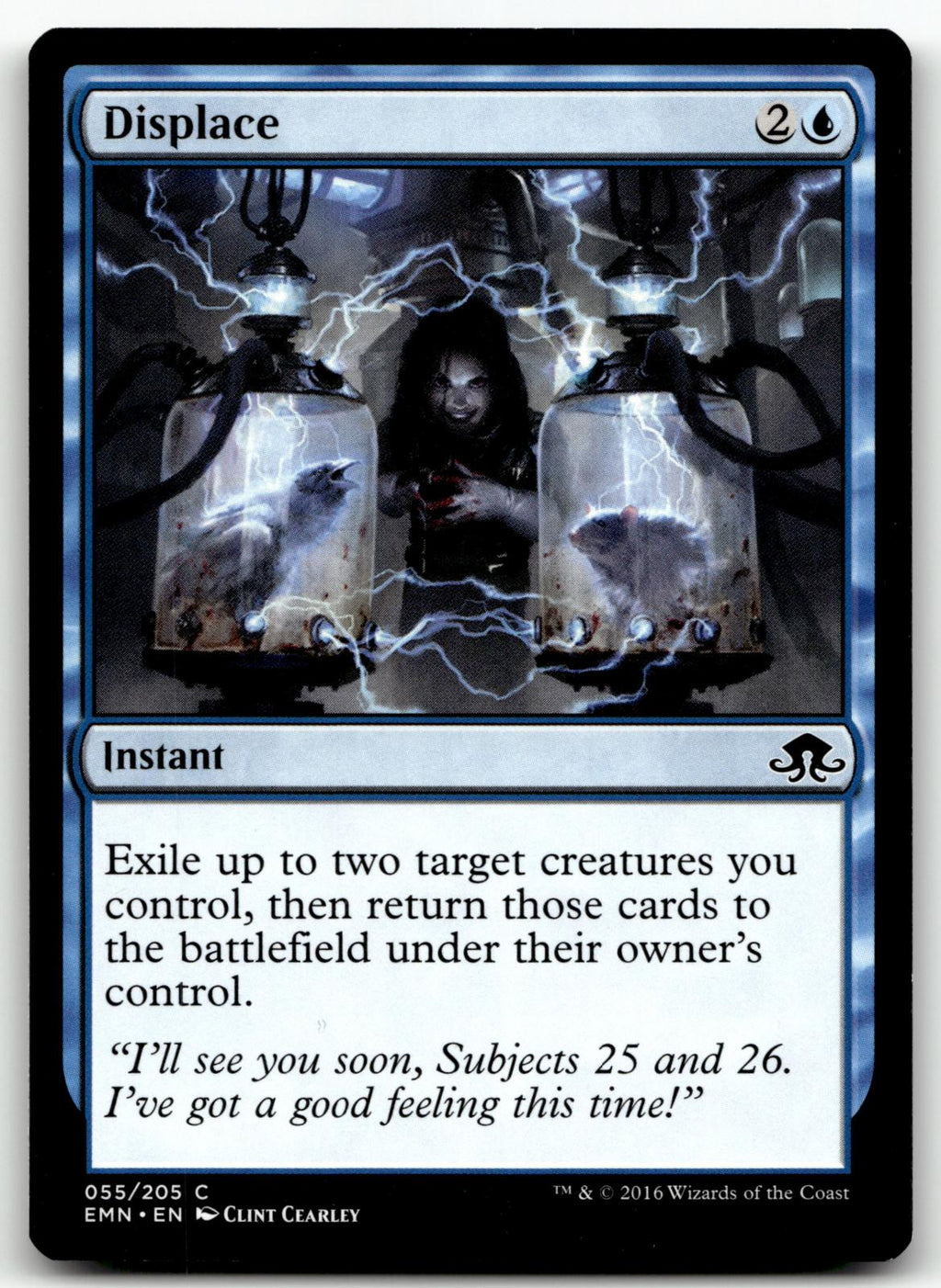 Displace 55 Common Eldritch Moon Magic: The Gathering Near Mint