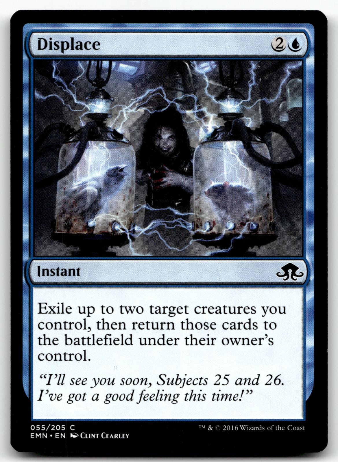 Displace 55 Common Eldritch Moon Magic: The Gathering Near Mint