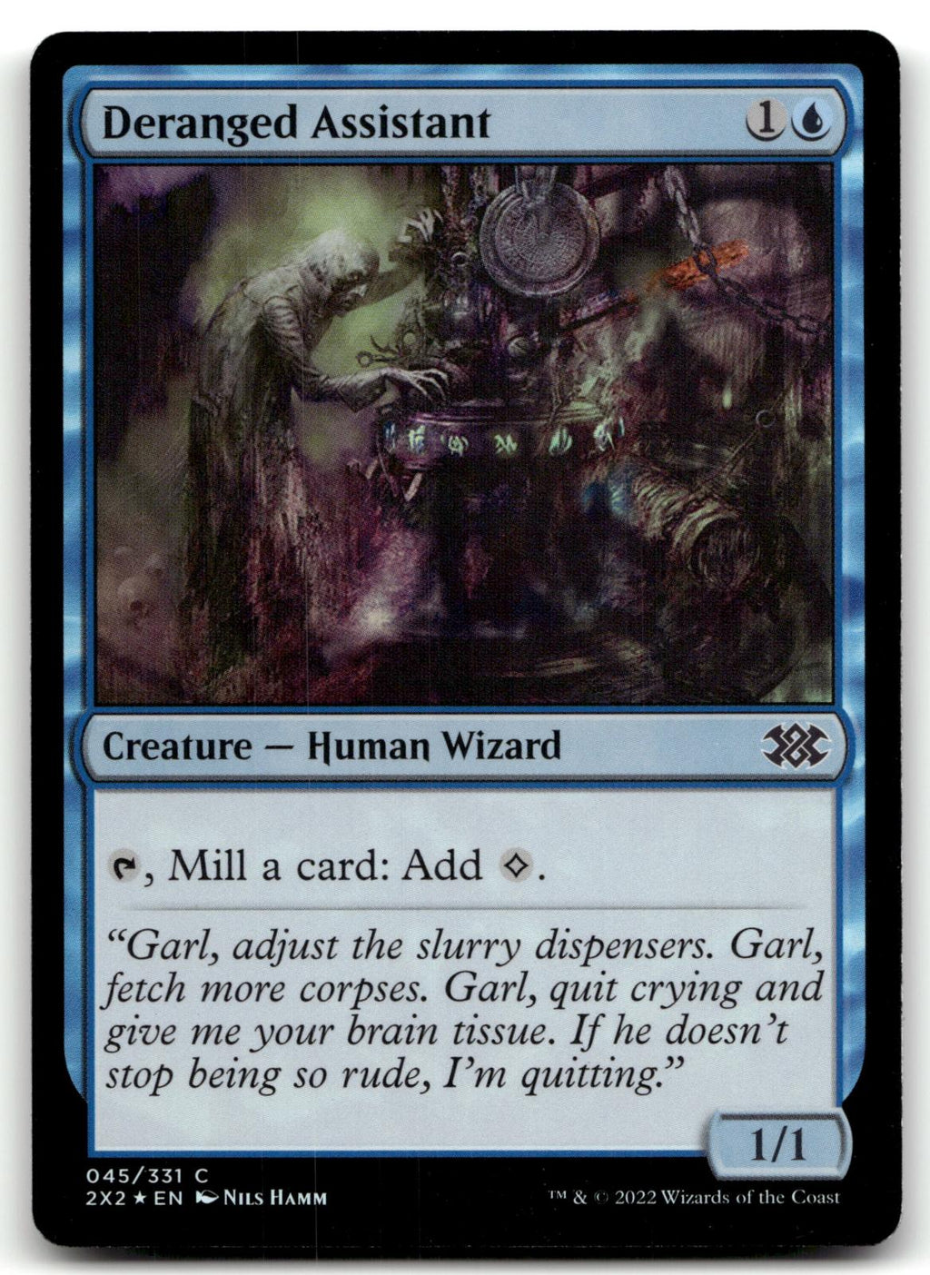 Deranged Assistant 45 Common Double Masters 2022 Magic: The Gathering Foil NM