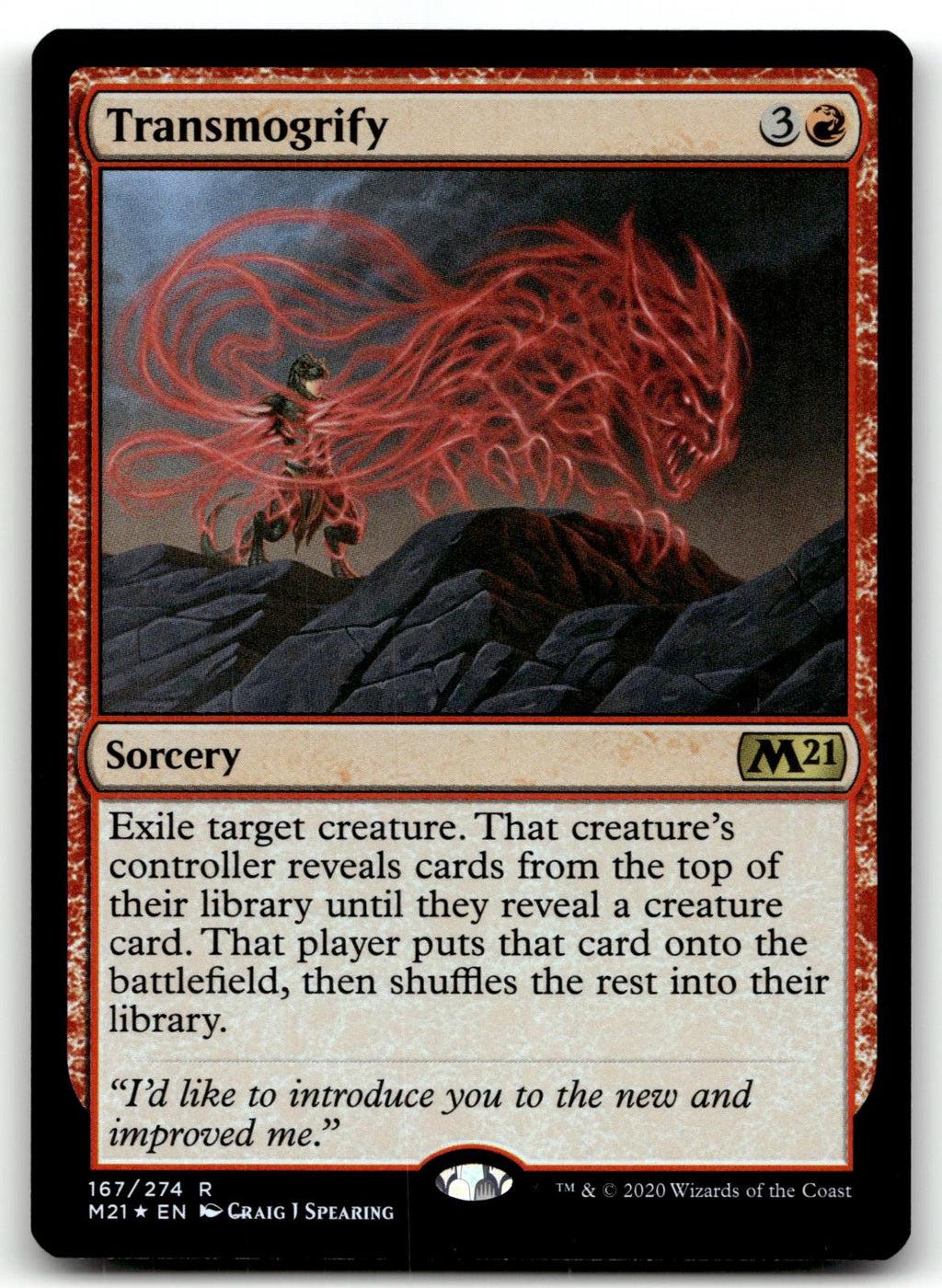 Transmogrify 167 Rare Core Set 2021 Magic: The Gathering Foil Near Mint