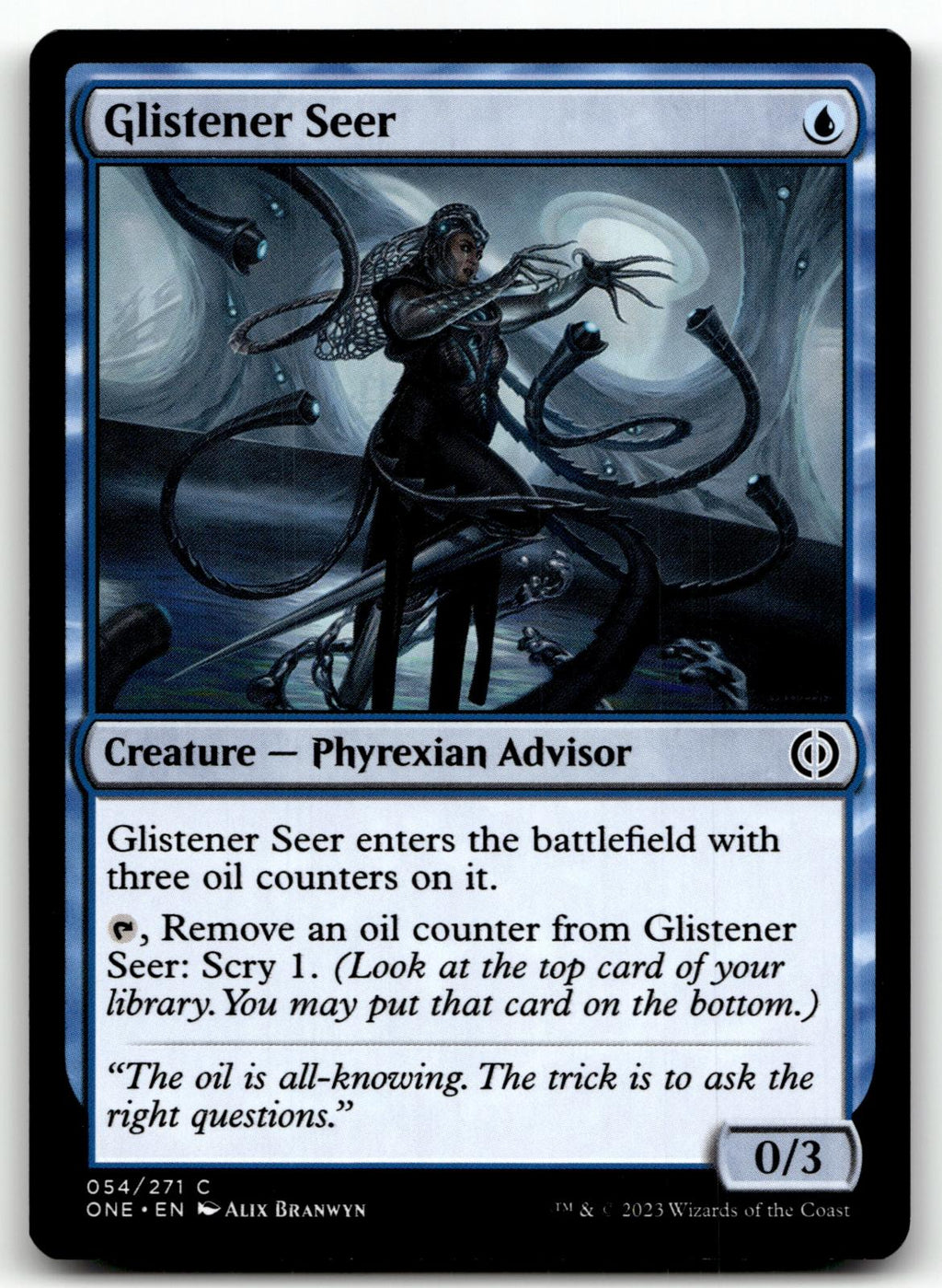 Glistener Seer 54 Common Phyrexia: All Will Be One Magic: The Gathering Foil NM