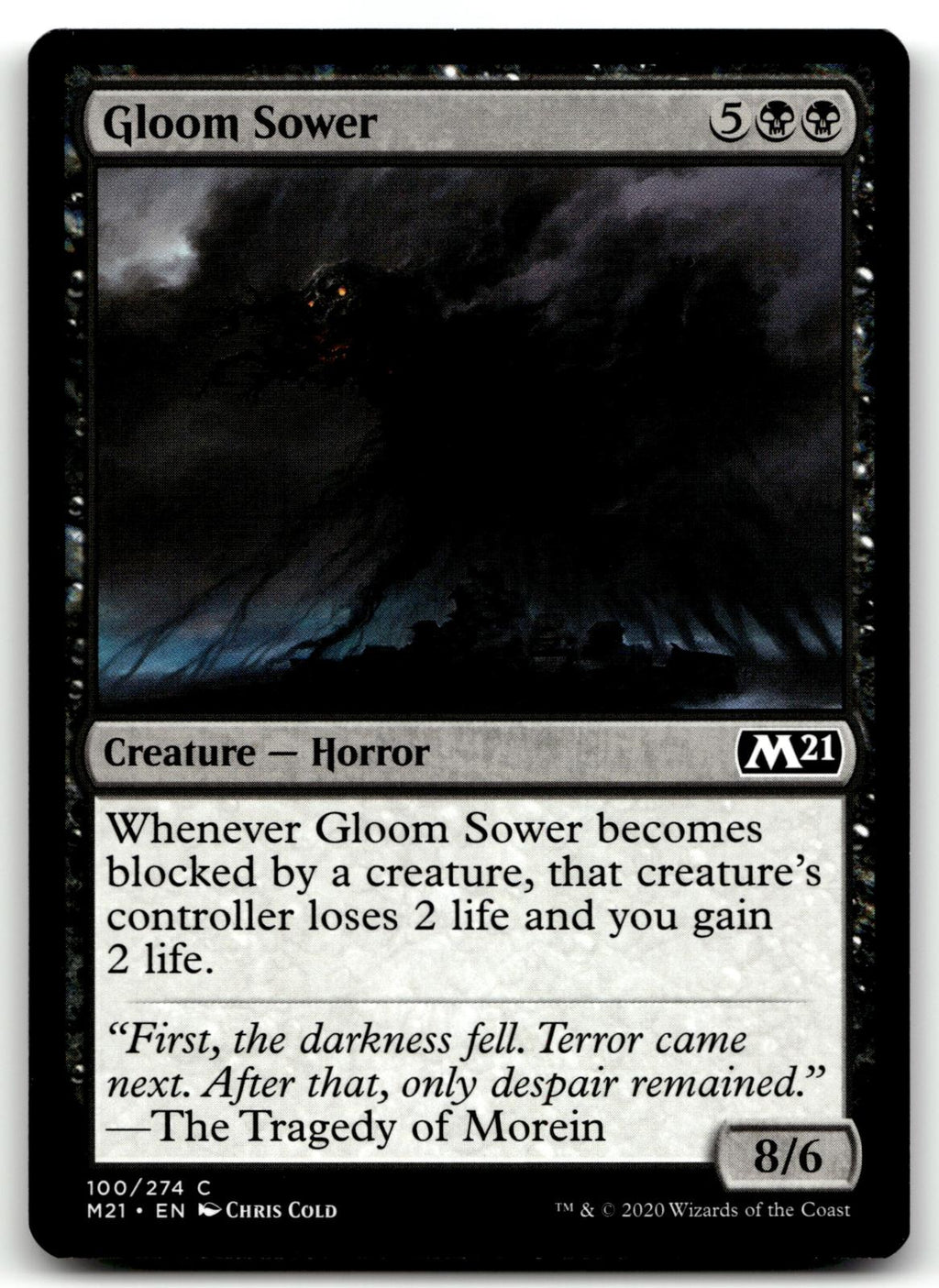 Gloom Sower 100 Common Core Set 2021 Magic: The Gathering Near Mint