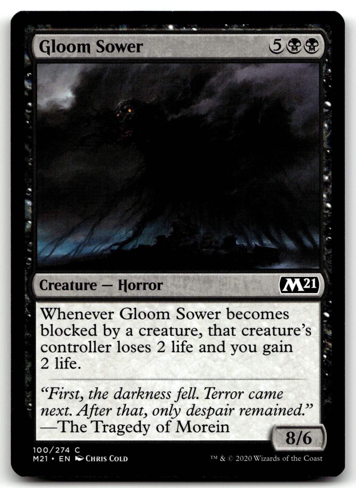 Gloom Sower 100 Common Core Set 2021 Magic: The Gathering Near Mint