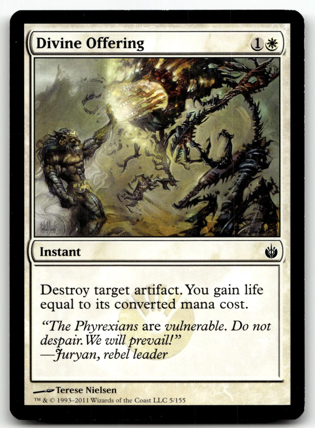 Divine Offering 5 Common Mirrodin Besieged Magic: The Gathering Near Mint