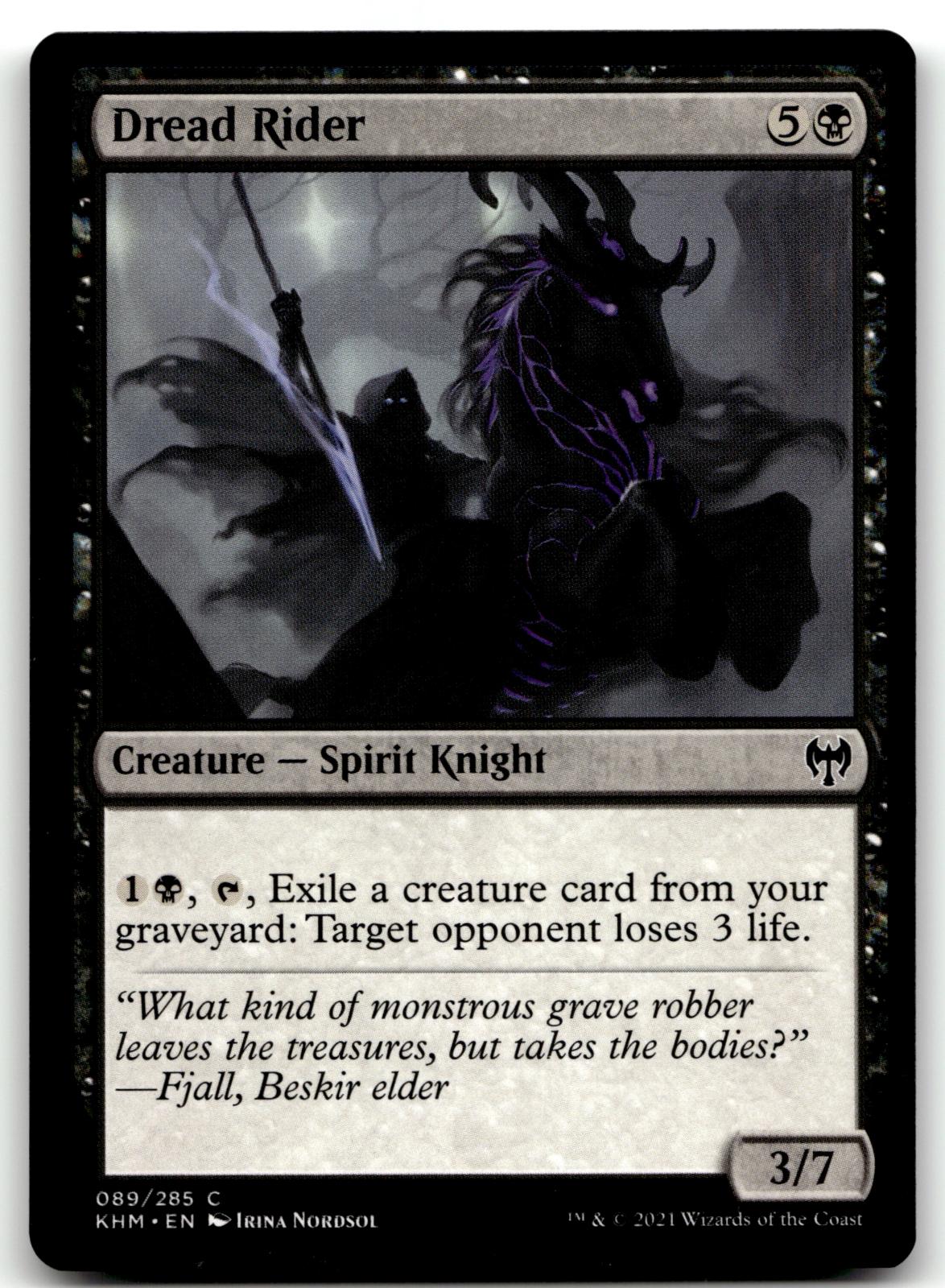 Dread Rider 89 Common Kaldheim Magic: The Gathering Near Mint