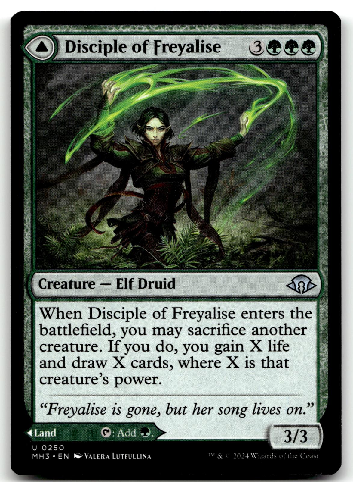 Disciple of Freyalise 250 Uncommon Modern Horizons 3 Magic: The Gathering NM