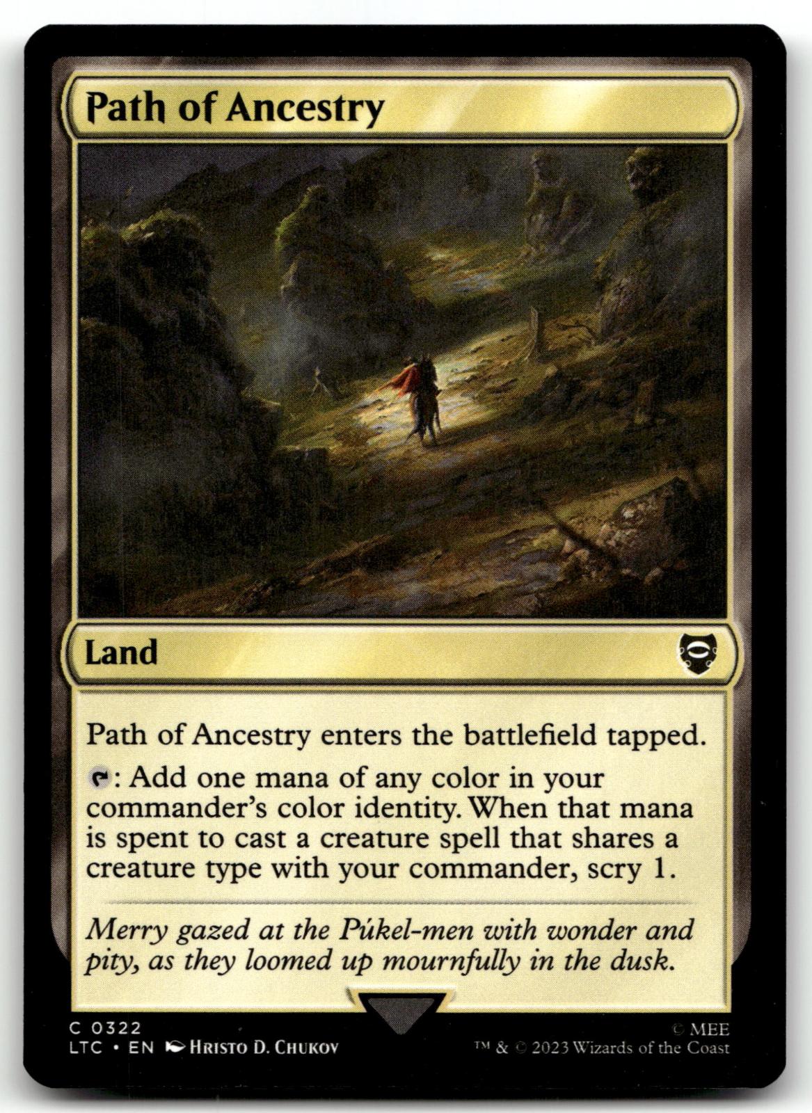 Path of Ancestry 322 Commander: The Lord of the Rings: Tales of Middle-earth 