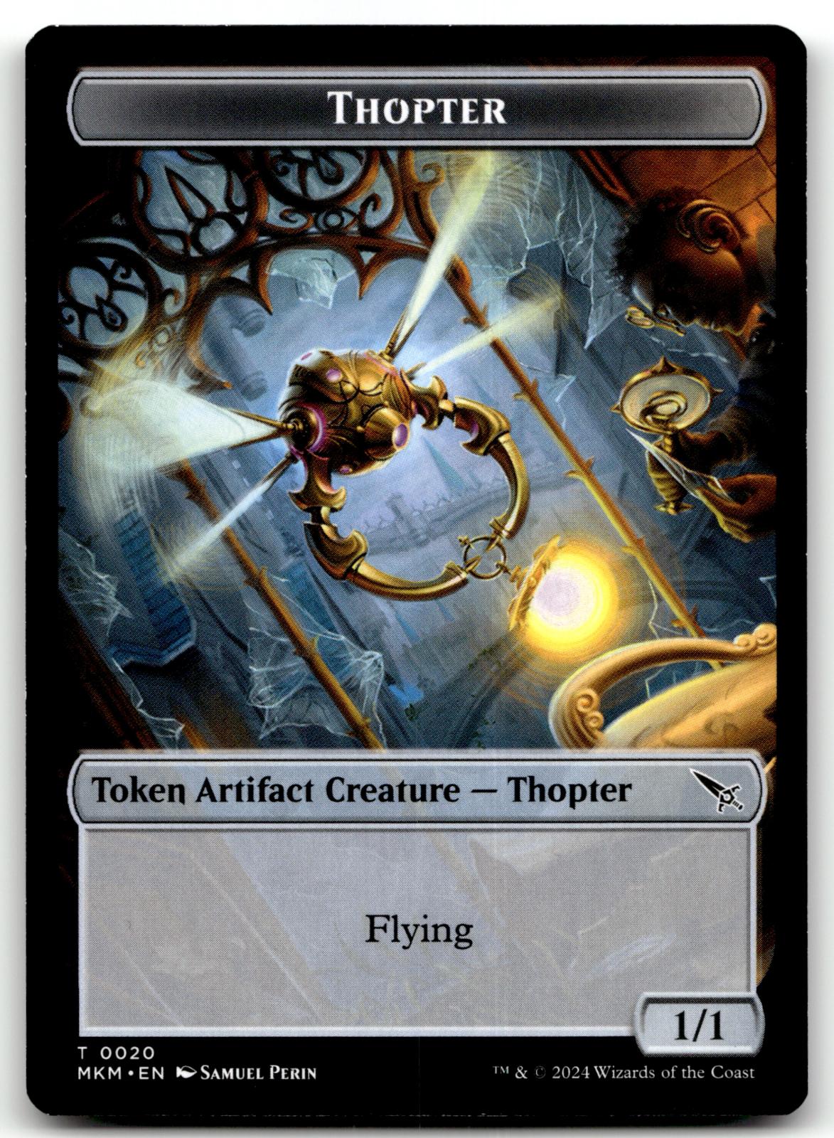 Thopter Token (0020) 20 Token Murders at Karlov Manor Magic: The Gathering NM