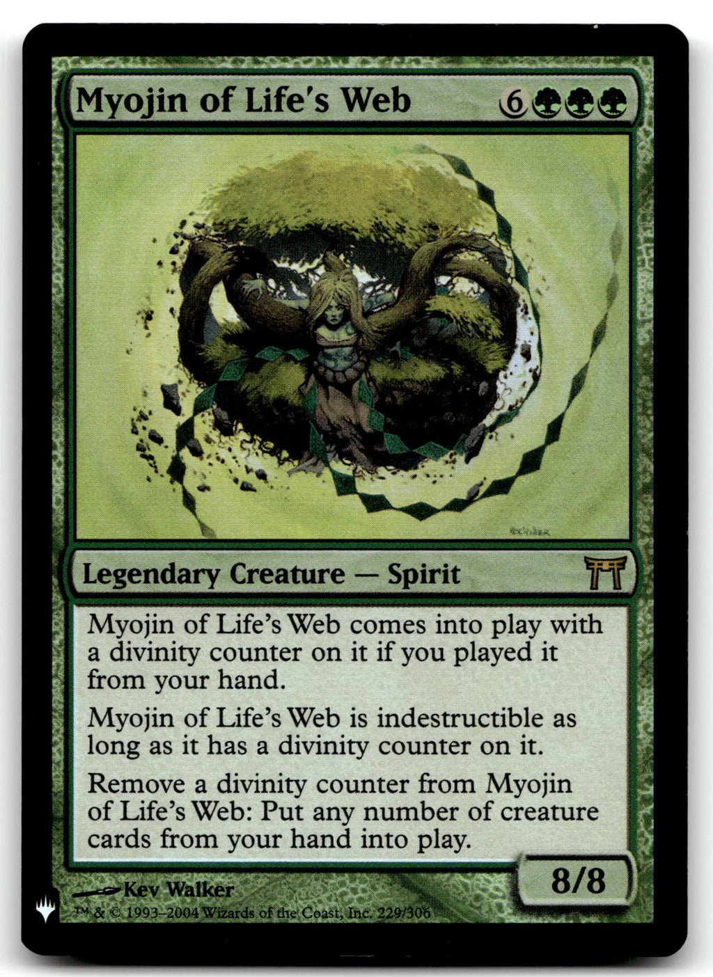 Myojin of Life's Web 229 Rare The List Reprints Magic: The Gathering Foil NM