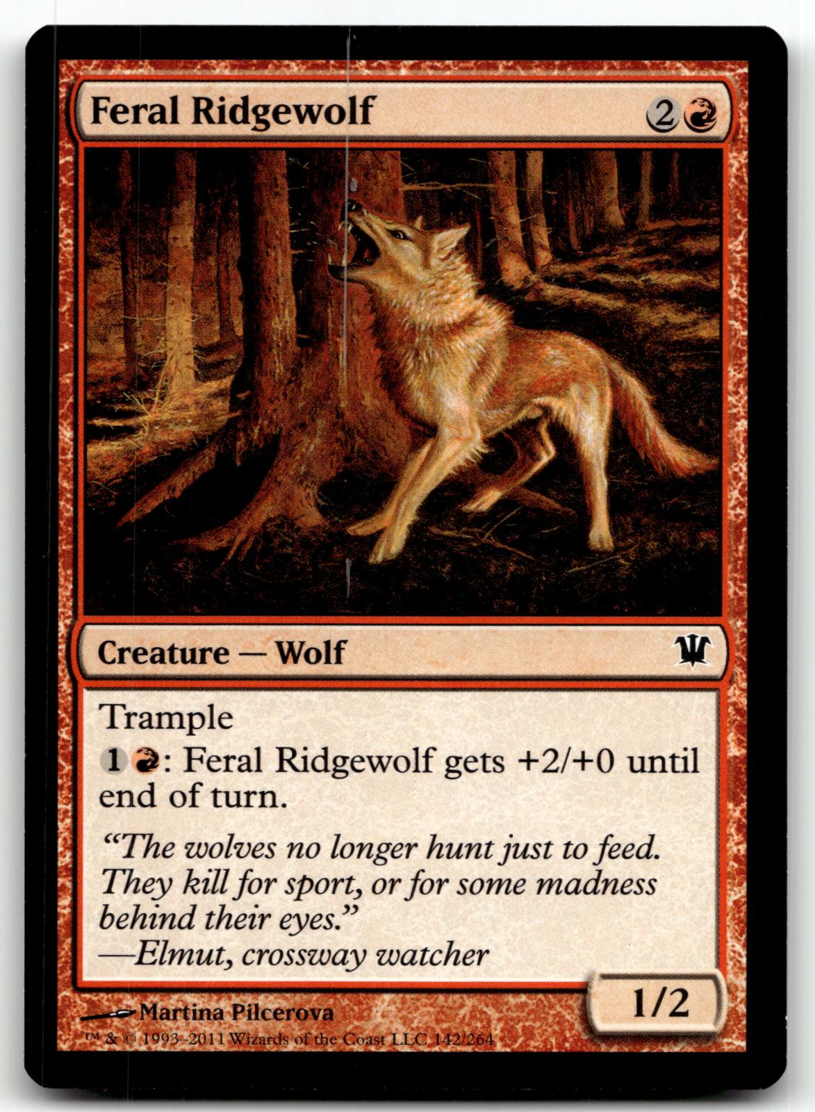 Feral Ridgewolf 142 Common Innistrad Magic: The Gathering Near Mint