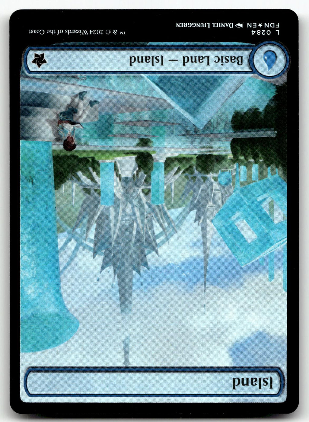 Island (0284) 284 Land Foundations Magic: The Gathering Foil Near Mint