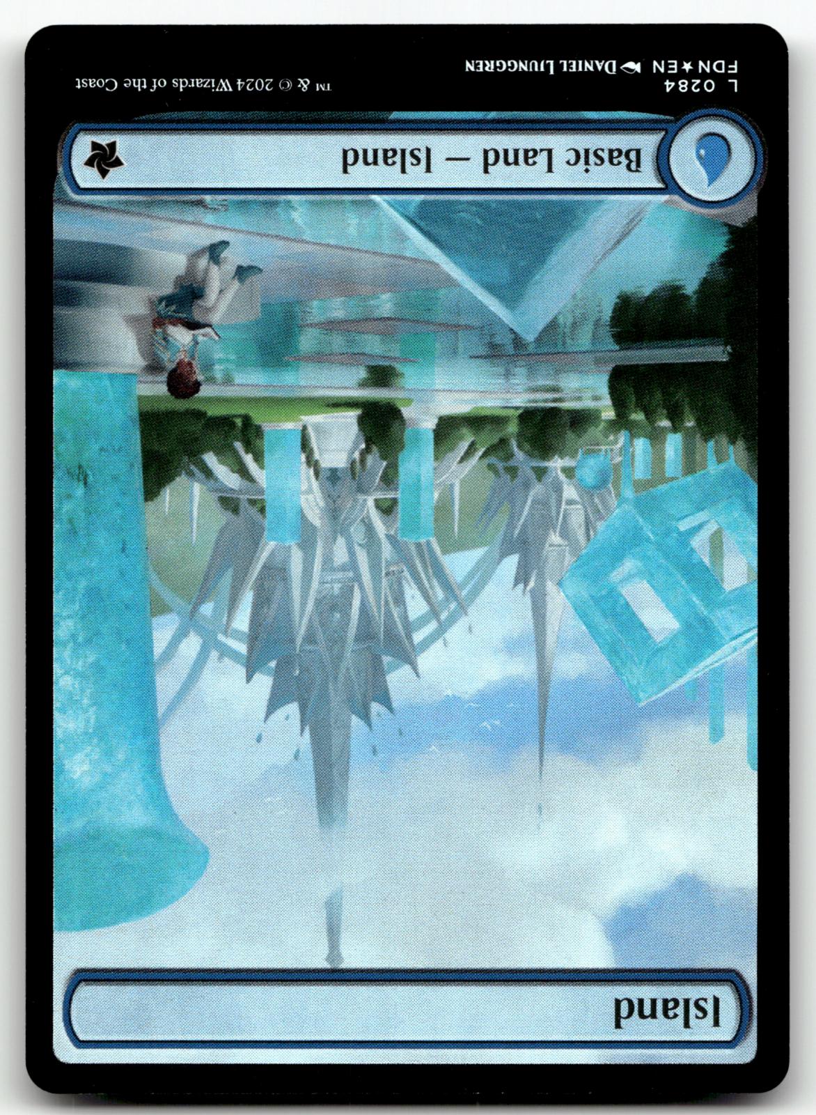 Island (0284) 284 Land Foundations Magic: The Gathering Foil Near Mint