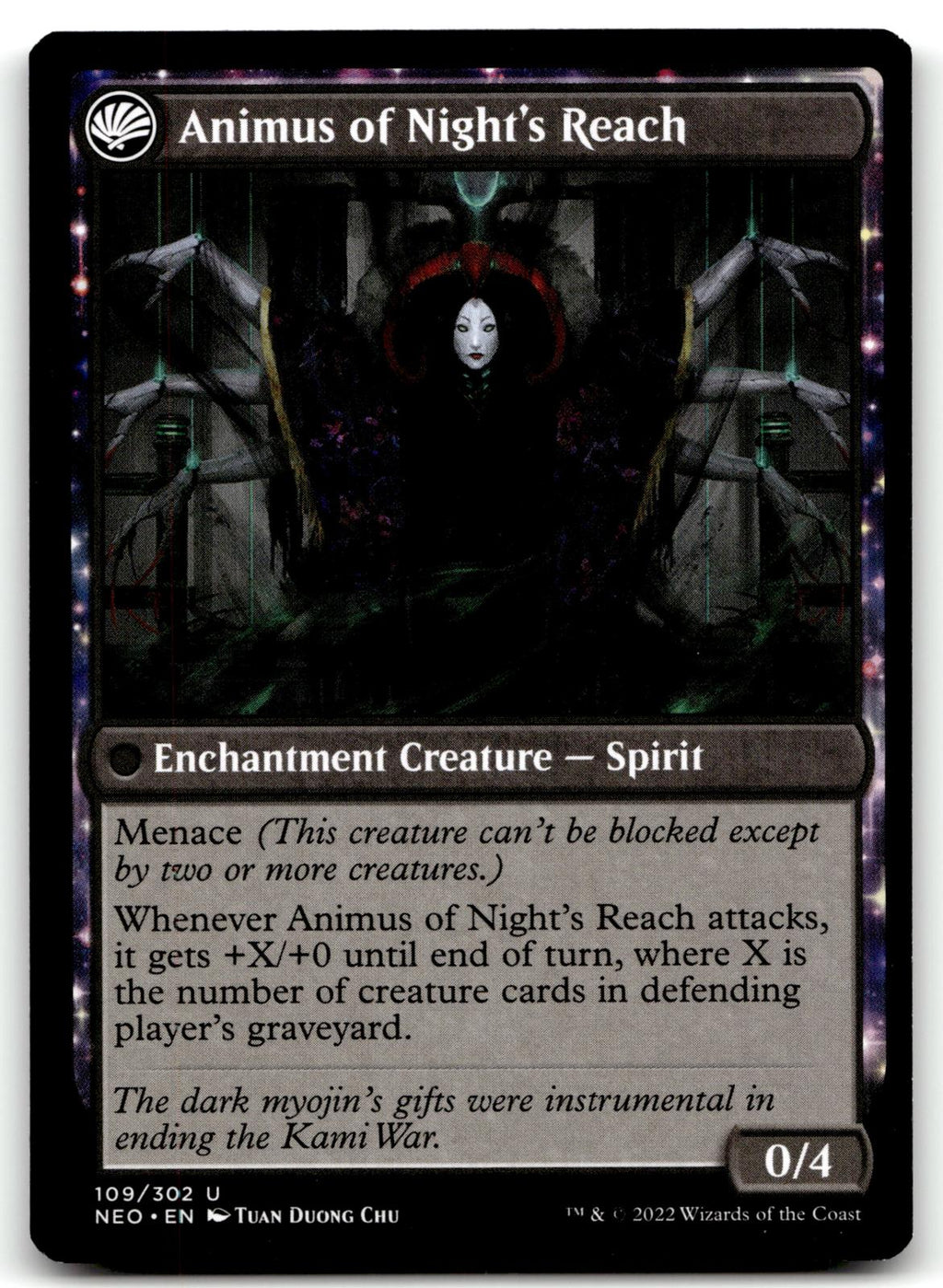 The Long Reach of Night 109 Kamigawa: Neon Dynasty Magic: The Gathering NM