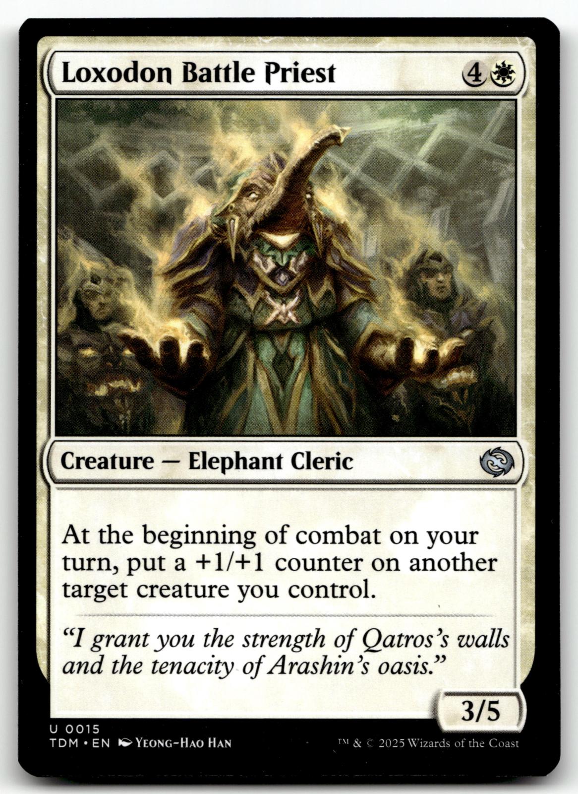 Loxodon Battle Priest 15 Uncommon Tarkir: Dragonstorm Magic: The Gathering NM