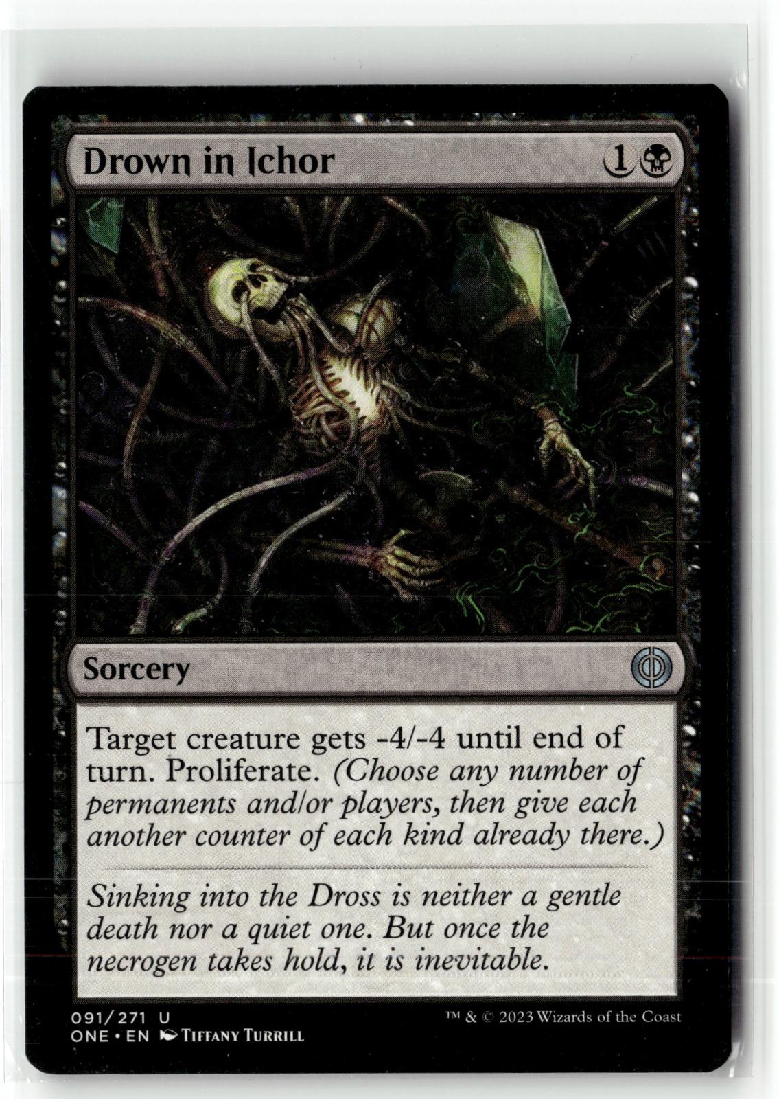 Drown in Ichor 91 Uncommon Phyrexia: All Will Be One Magic: The Gathering NM