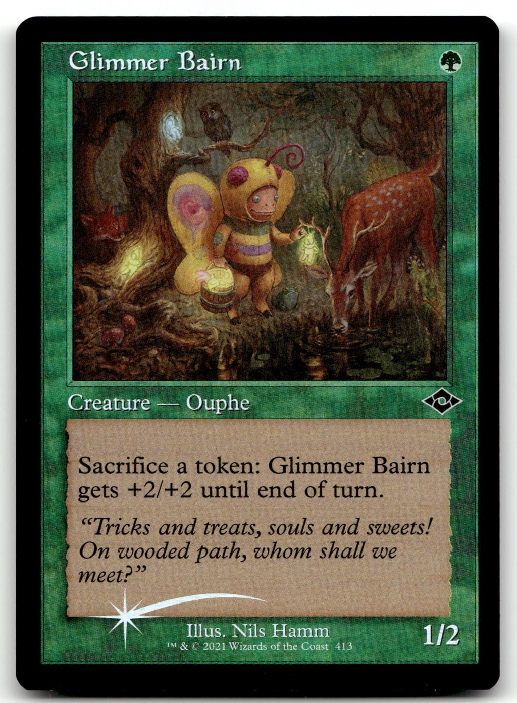 Glimmer Bairn (Retro Frame) 413 Modern Horizons 2 Magic: The Gathering Foil NM