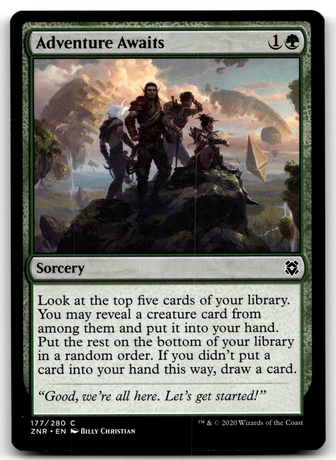 Adventure Awaits 177 Common Zendikar Rising Magic: The Gathering Near Mint