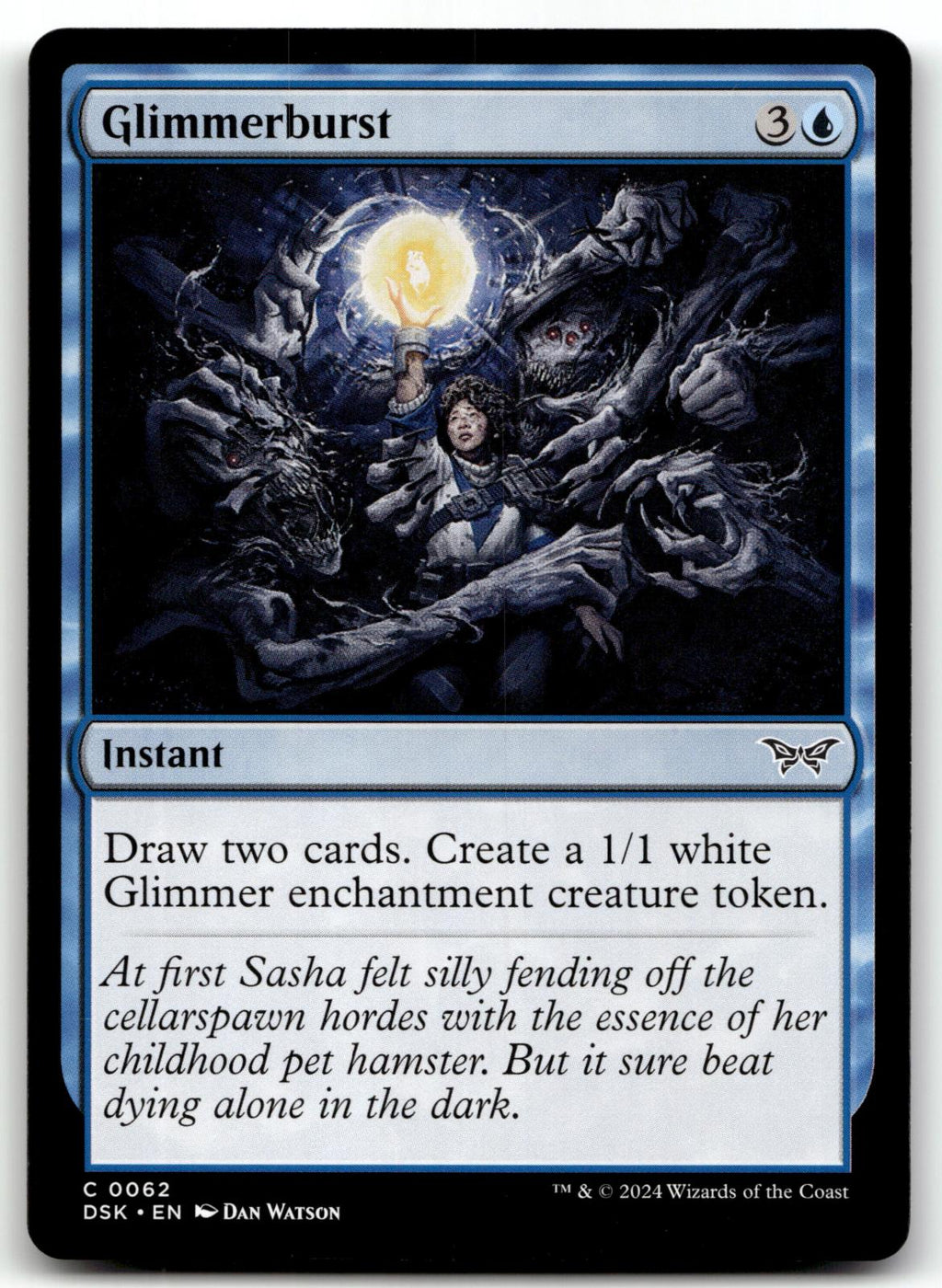 Glimmerburst 62 Common Duskmourn: House of Horror Magic: The Gathering Near Mint